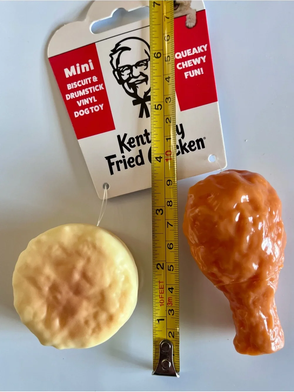 Kentucky Fried Chicken Dog Toy Bundle - 4 Toys - Biscuit, Chicken, Wrap, Drink